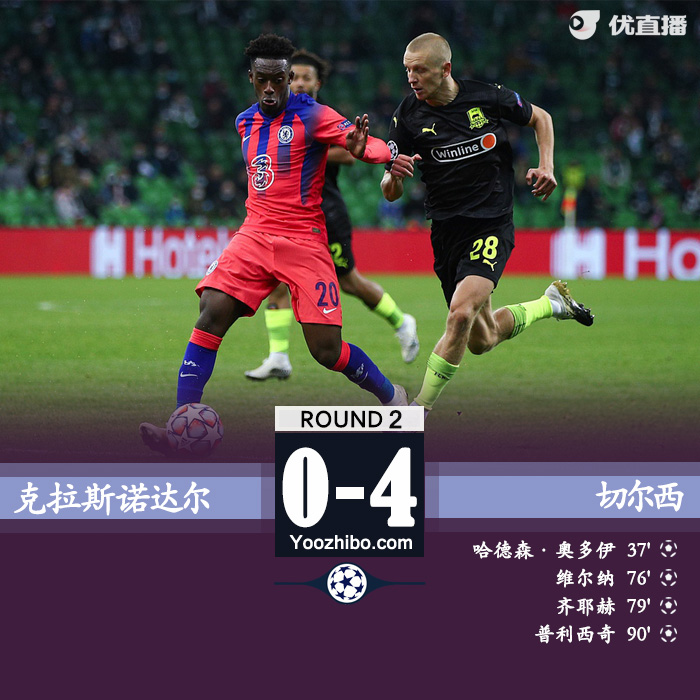 <a href=/zuqiubs/chelsea/ target=_blank class=infotextkey>切尔西</a>4-0克拉斯诺达尔