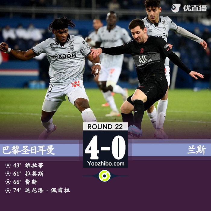 <a href=/zuqiubs/psg/ target=_blank class=infotextkey>巴黎</a>4-0兰斯 <a href=/mingxingqiuyuan/zuqiubs/119.html target=_blank class=infotextkey>梅西</a>替补策动进球拉莫斯处子球